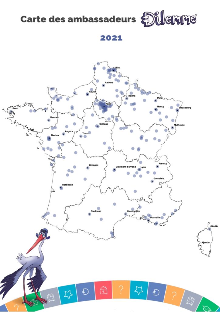carte France des ambassadeurs